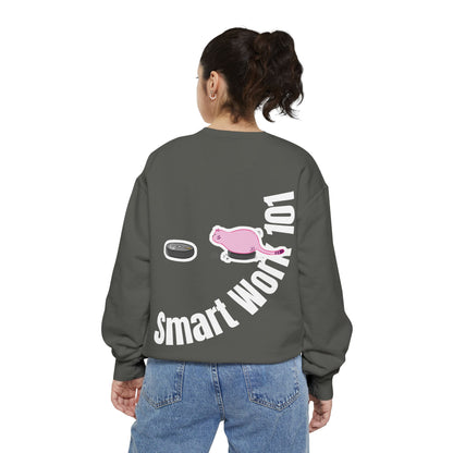Genius at Work Smart Work 101 Sweatshirt | Unisex Garment-Dyed Sweatshirt
