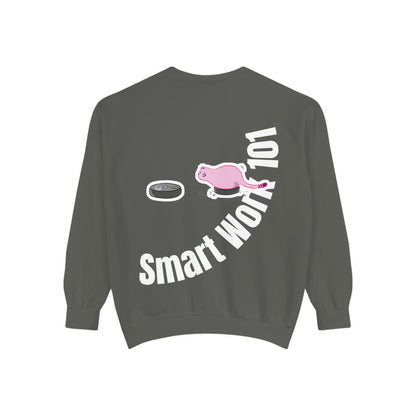 Genius at Work Smart Work 101 Sweatshirt | Unisex Garment-Dyed Sweatshirt