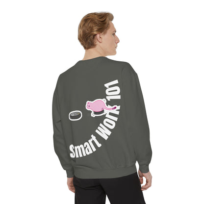 Genius at Work Smart Work 101 Sweatshirt | Unisex Garment-Dyed Sweatshirt