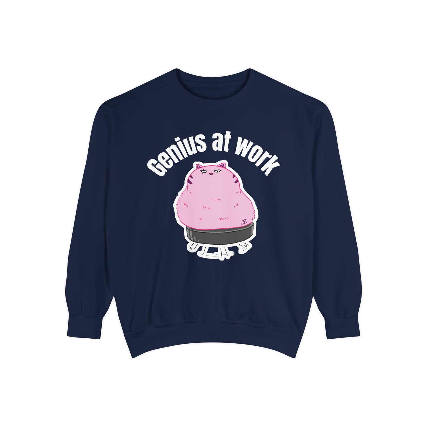 Genius at Work Smart Work 101 Sweatshirt | Unisex Garment-Dyed Sweatshirt