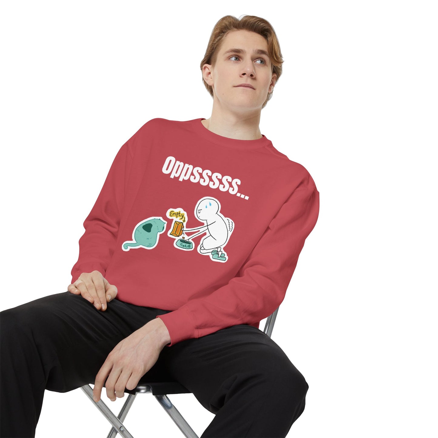 Oppsssss... Da Audacity!!? Sweatshirt | Unisex Garment-Dyed Sweatshirt
