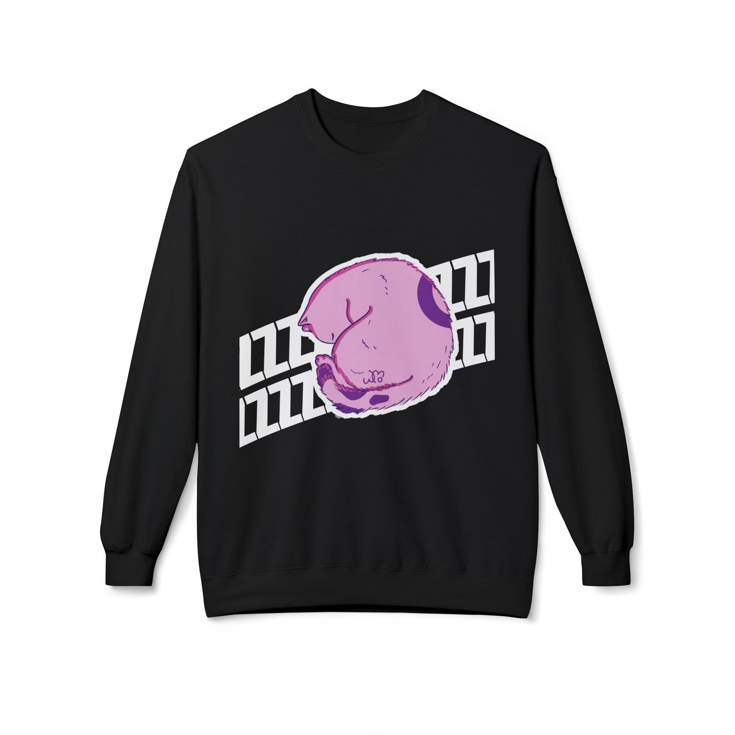 Napping Cat Sweatshirt | Unisex Midweight Softstyle Fleece Crewneck Sweatshirt