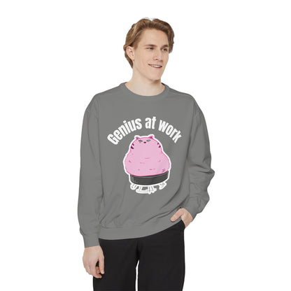 Genius at Work Smart Work 101 Sweatshirt | Unisex Garment-Dyed Sweatshirt